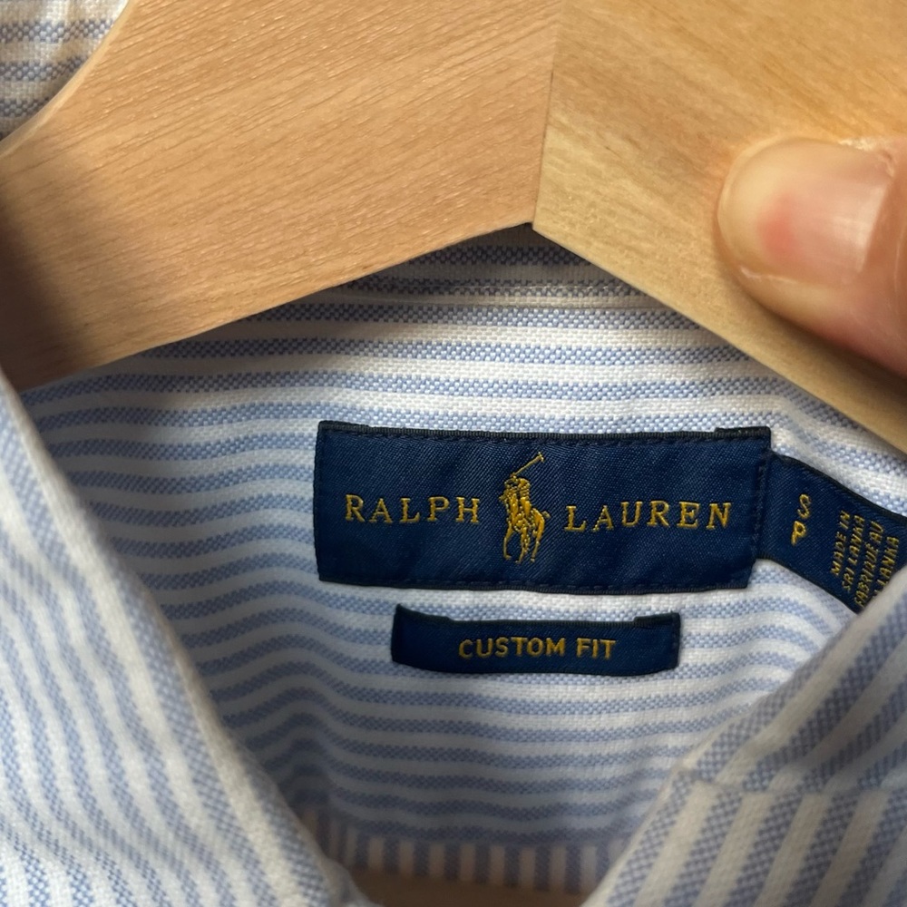 Ralph Lauren Blue Striped Blouse - Picture 2 of 5